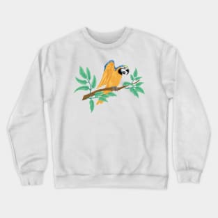 Parrot on a Branch Crewneck Sweatshirt